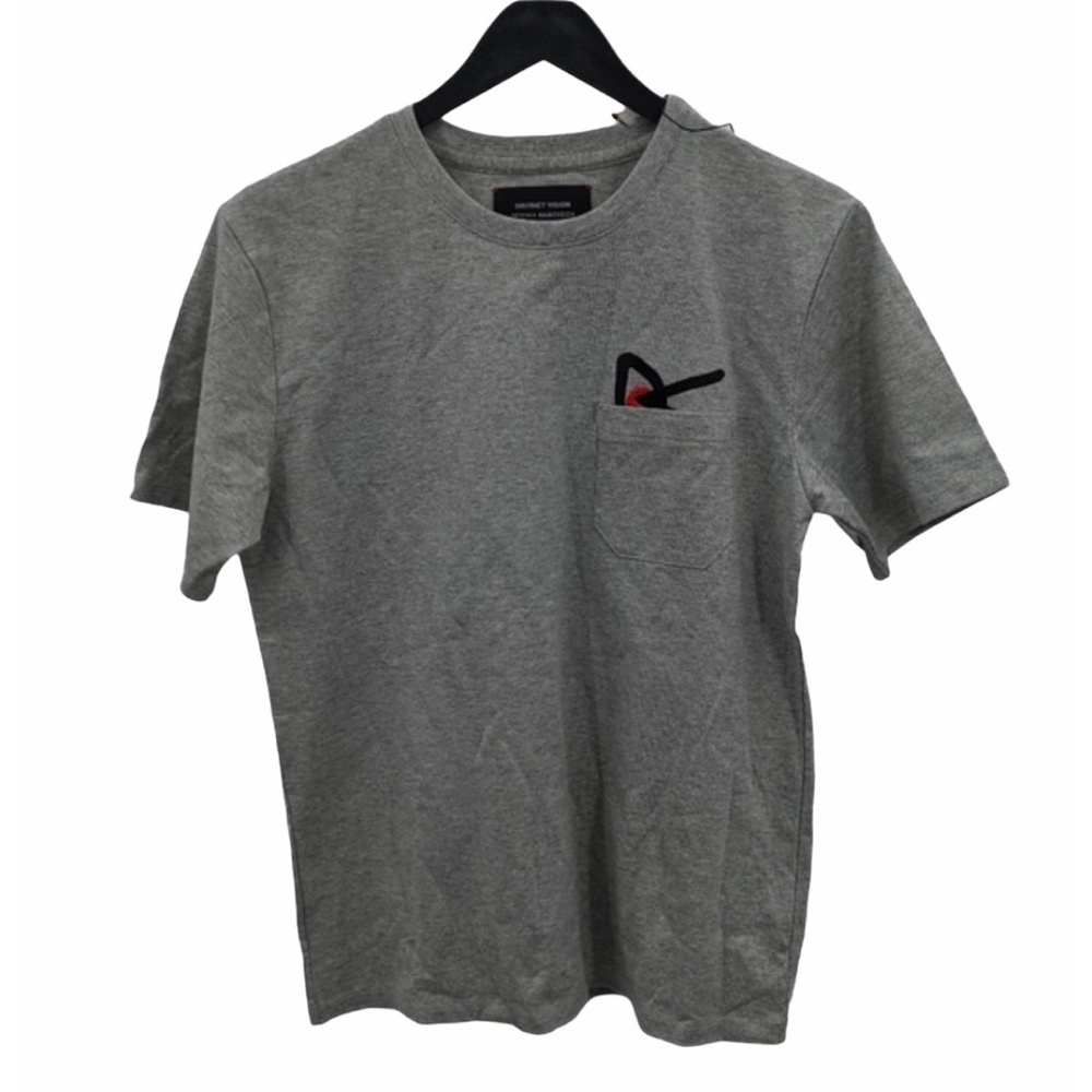 DISTRICT VISION Gray Pocket Logo Tee Size S